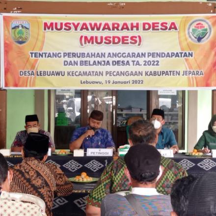 MUSYAWARAH DESA PERUBAHAN ANGGARAN PENDAPATAN DAN BELANJA DESA TAHUN ANGGARAN 2022